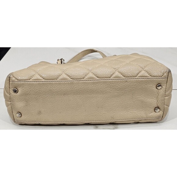 Kate Spade Purse Quilted Leather Chain Straps Gold Coast Maryanne Satchel Beige - Picture 4 of 16